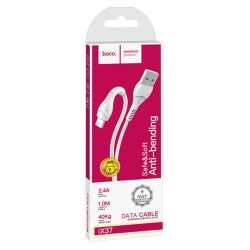 Кабель USB -> Lightning 1m HOCO X37 2.4A MAX белый