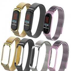 Ремешок Xiaomi Miband 3/4 Wrist Strap металл одноцветный (OEM)