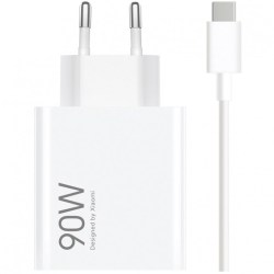 Сетевое З/У 1xUSB Xiaomi 90W Charging (Type-A) MDY-15-EK EU + кабель белый