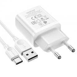 Сетевое З/У 1xUSB BOROFONE BA52A + кабель Lighting