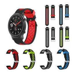 Ремешок для AMAZFIT GTR 47mm силиконовый, двухцветный
